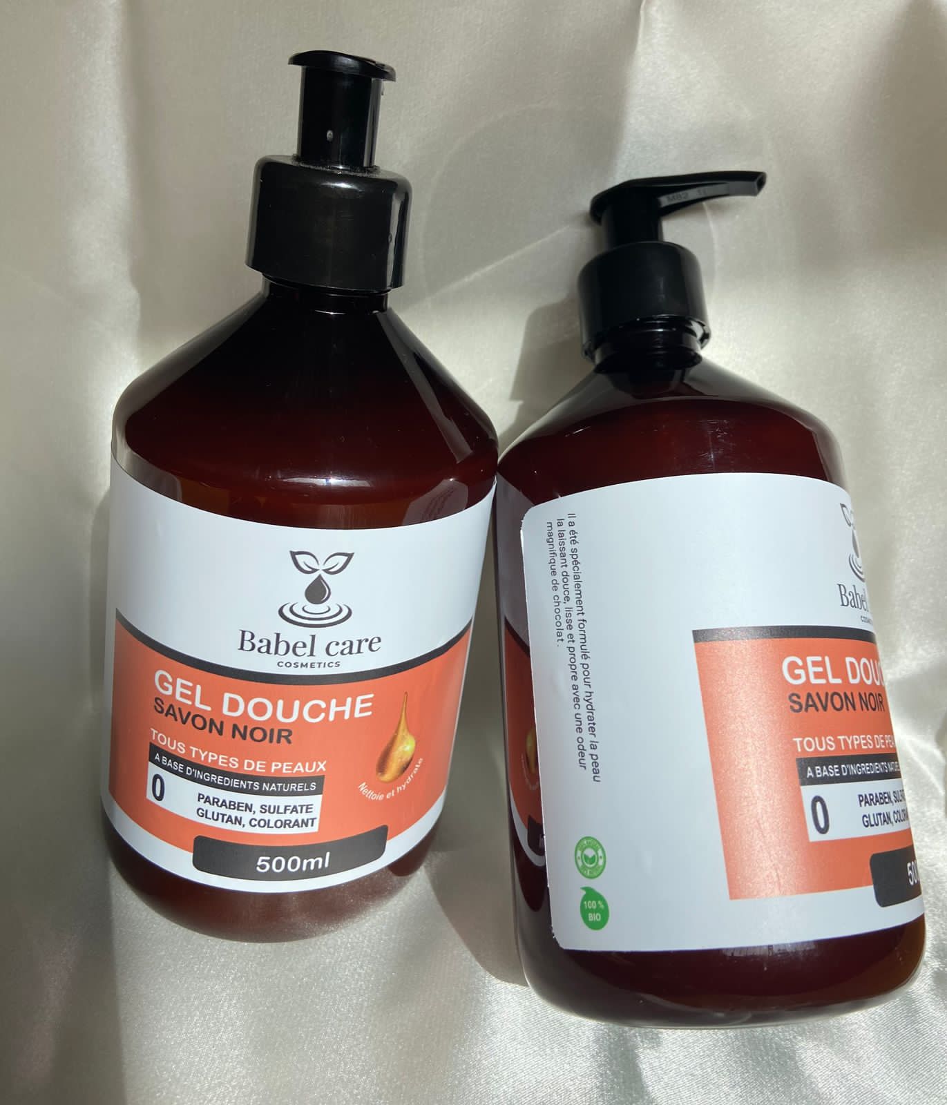 Gel de douche au savon noir